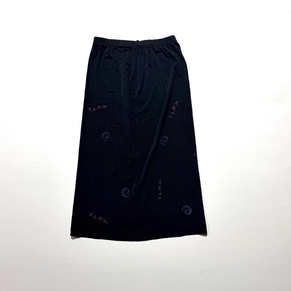 Vintage JGs Mad Lab Whimsy 90s printed midi column skirt
